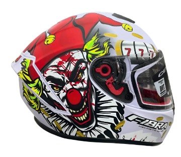 Casco Moto Nzi Giga Joker Importado Blanco Lisa Xl